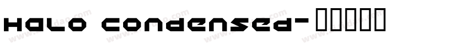 Halo Condensed字体转换